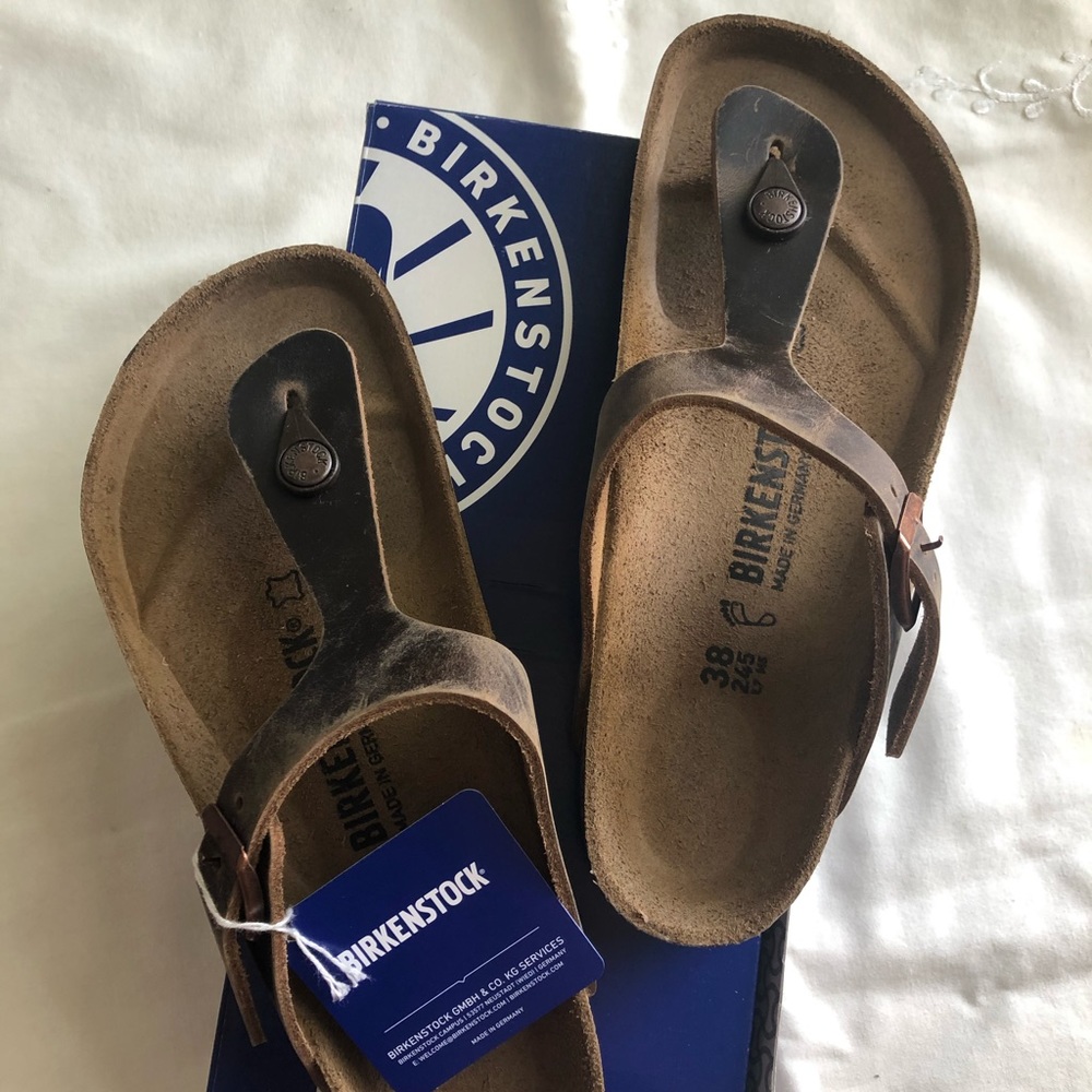 Birkenstock Gizeh BS Tobacco Brown NWT
